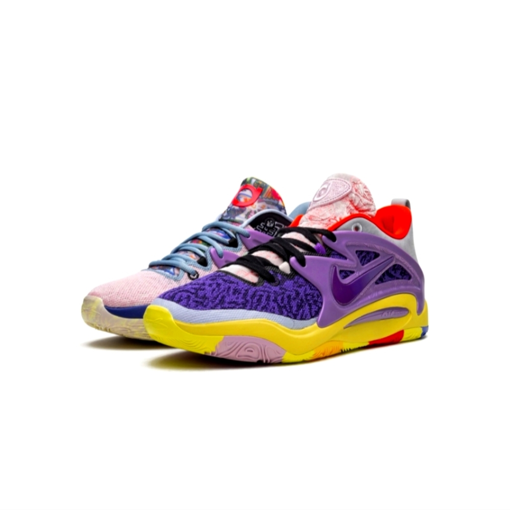 Nike KD 15 "What The" Shoes - Size 6 - Action grape/white/black/pink foam